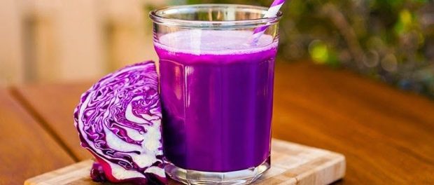 Jugo de repollo morado